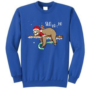 Sloth Christmas Gift Merry Slothmas Slo Ho Ho Cool Gift Sweatshirt