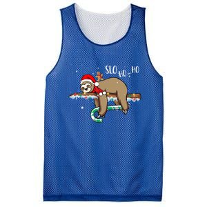 Sloth Christmas Gift Merry Slothmas Slo Ho Ho Cool Gift Mesh Reversible Basketball Jersey Tank