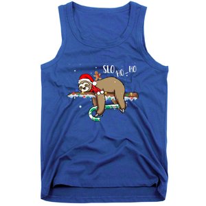 Sloth Christmas Gift Merry Slothmas Slo Ho Ho Cool Gift Tank Top