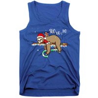 Sloth Christmas Gift Merry Slothmas Slo Ho Ho Cool Gift Tank Top