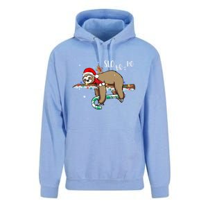 Sloth Christmas Gift Merry Slothmas Slo Ho Ho Cool Gift Unisex Surf Hoodie