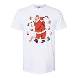 Santa Claus Golf Lover Holiday Softstyle® CVC T-Shirt