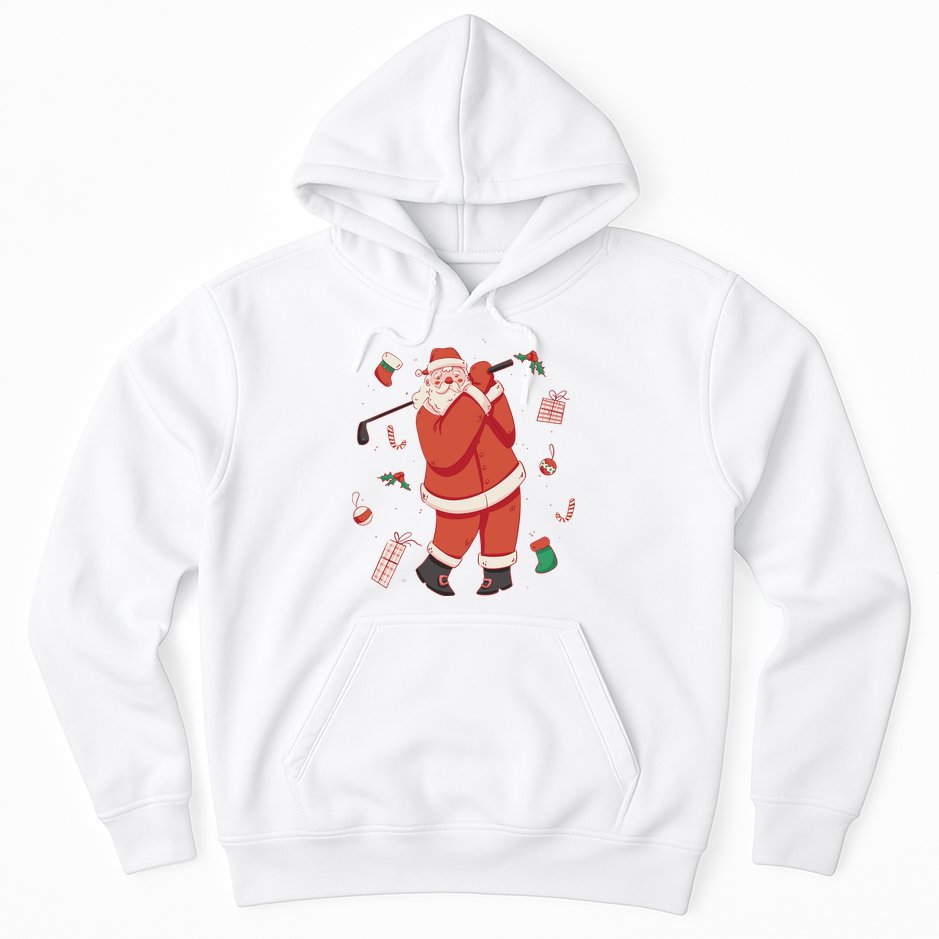 Santa Claus Golf Lover Holiday Hoodie