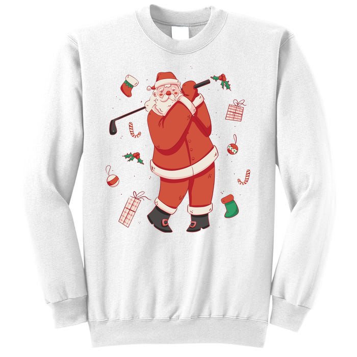 Santa Claus Golf Lover Holiday Sweatshirt