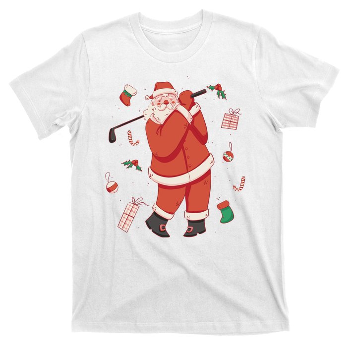 Santa Claus Golf Lover Holiday T-Shirt