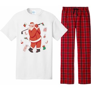 Santa Claus Golf Lover Holiday Pajama Set