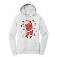 Santa Claus Golf Lover Holiday Women's Pullover Hoodie