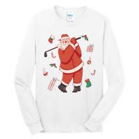 Santa Claus Golf Lover Holiday Tall Long Sleeve T-Shirt