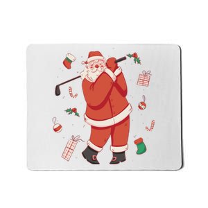 Santa Claus Golf Lover Holiday Mousepad