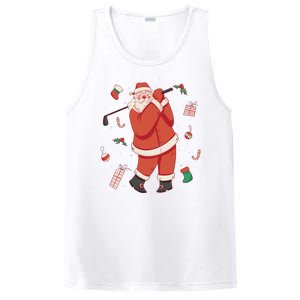 Santa Claus Golf Lover Holiday PosiCharge Competitor Tank