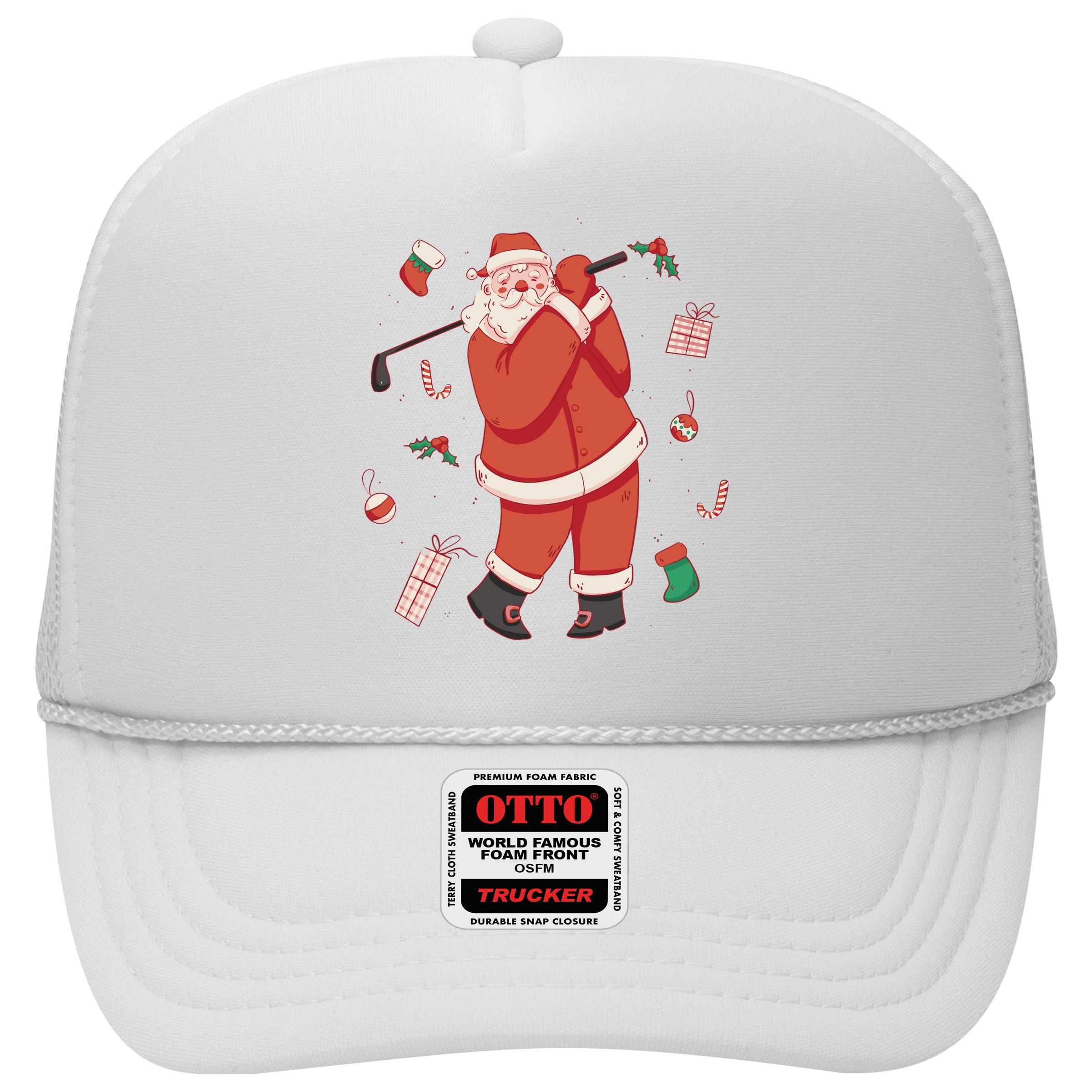 Santa Claus Golf Lover Holiday Hat