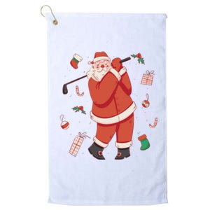 Santa Claus Golf Lover Holiday Platinum Collection Golf Towel