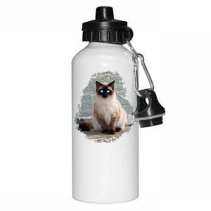 Siamese Cat Gift Aluminum Water Bottle