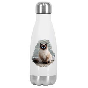 Siamese Cat Gift Stainless Steel Insulated Water Bottle