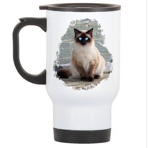 Siamese Cat Gift Stainless Steel Travel Mug