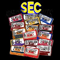 Sec Conference Greatest Hits College Football Game Day Cassette Tape Cooling Performance Crew T-Shirt