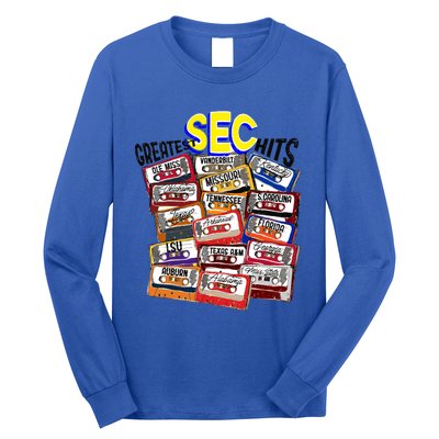 Sec Conference Greatest Hits College Football Game Day Cassette Tape Long Sleeve Shirt