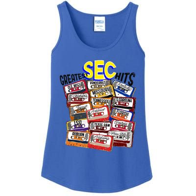 Sec Conference Greatest Hits College Football Game Day Cassette Tape Ladies Essential Tank