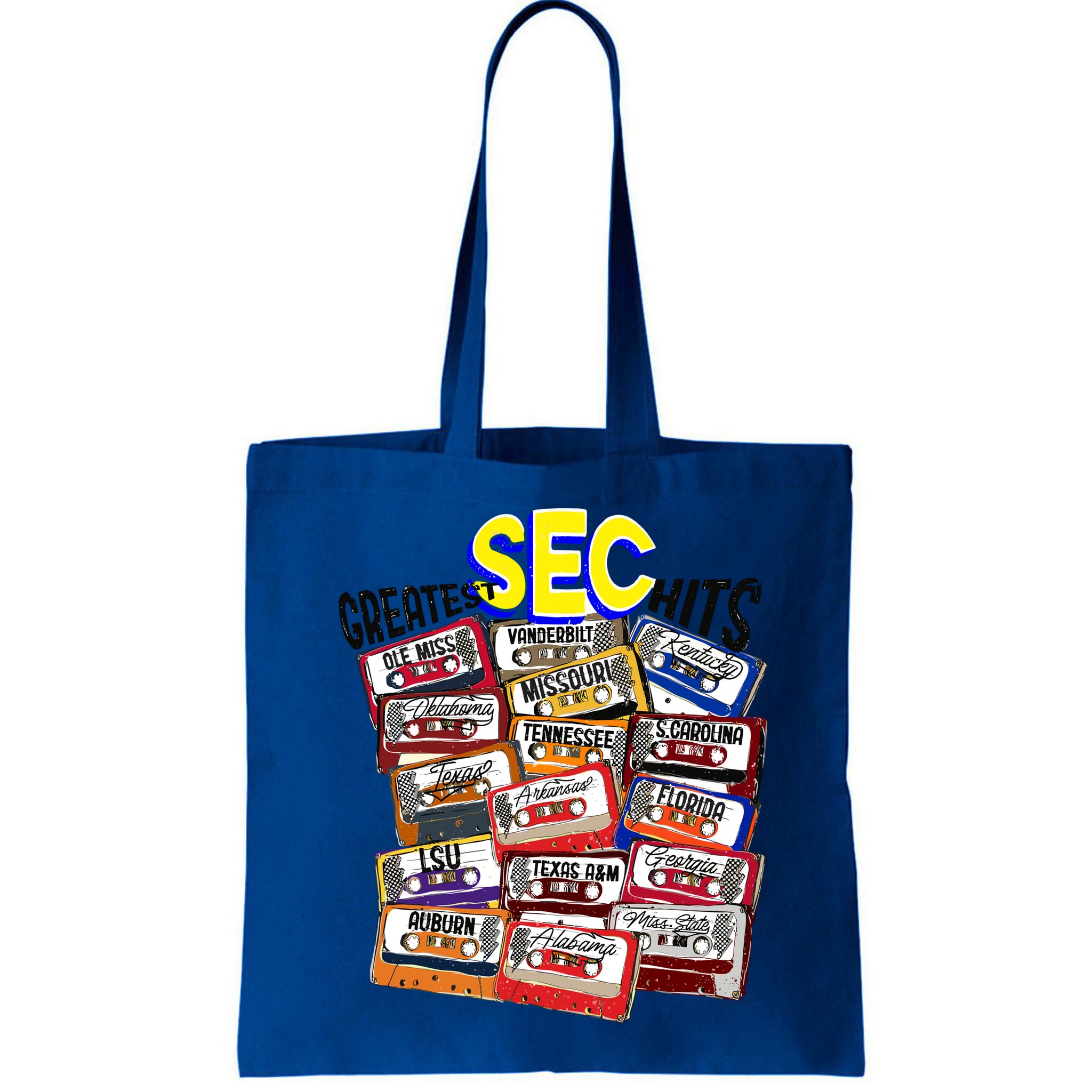 Sec Conference Greatest Hits College Football Game Day Cassette Tape Bag
