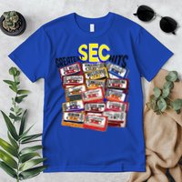 Sec Conference Greatest Hits College Football Game Day Cassette Tape Premium T-Shirt