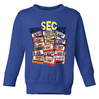 Sec Conference Greatest Hits College Football Game Day Cassette Tape Toddler Sweatshirt