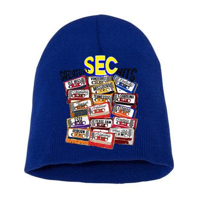 Sec Conference Greatest Hits College Football Game Day Cassette Tape Short Acrylic Beanie