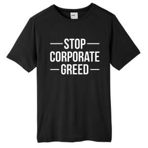 Stop Corporate Greed Heath Workers Strike Tall Fusion ChromaSoft Performance T-Shirt