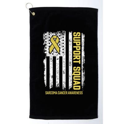 Sarcoma Cancer Gift Support Squad Sarcoma Cancer Awareness Gift Platinum Collection Golf Towel