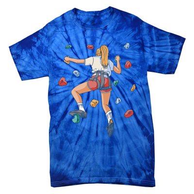 Sports Climbing Gift Tie-Dye T-Shirt