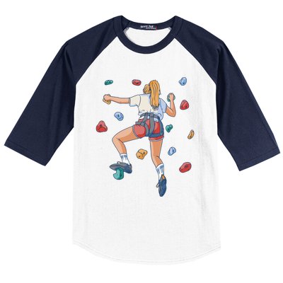 Sports Climbing Gift Baseball Sleeve Shirt