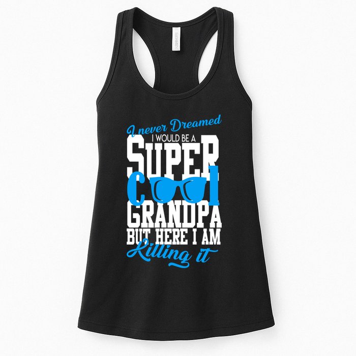 Super Cool Grandpa Womens Tank Top