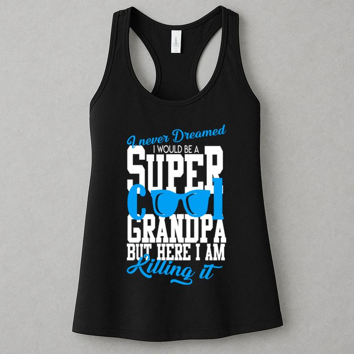 Super Cool Grandpa Womens Tank Top