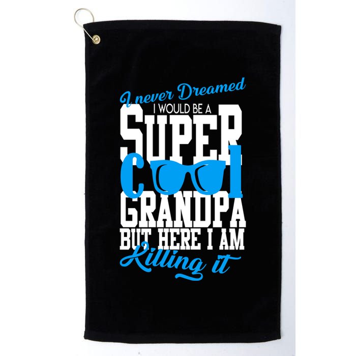 Super Cool Grandpa Golf Towel