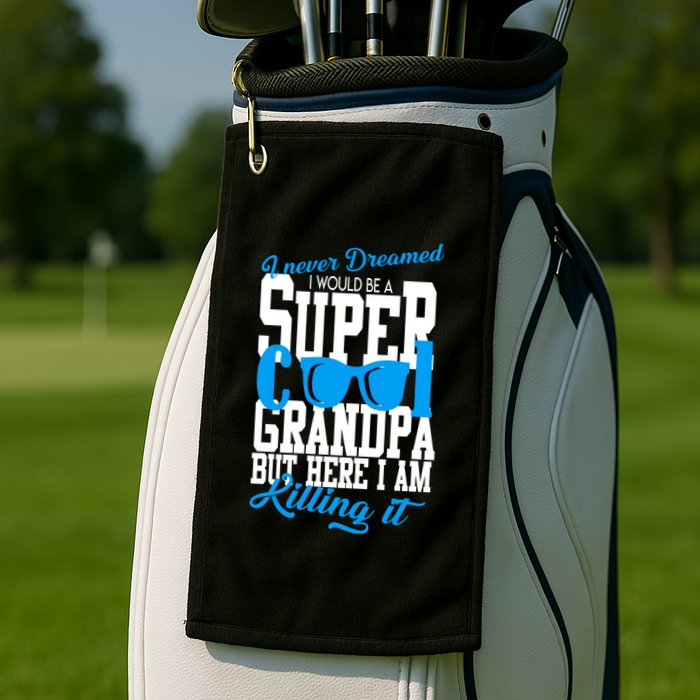 Super Cool Grandpa Golf Towel
