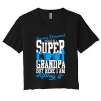 Super Cool Grandpa Women's Crop Top Tee