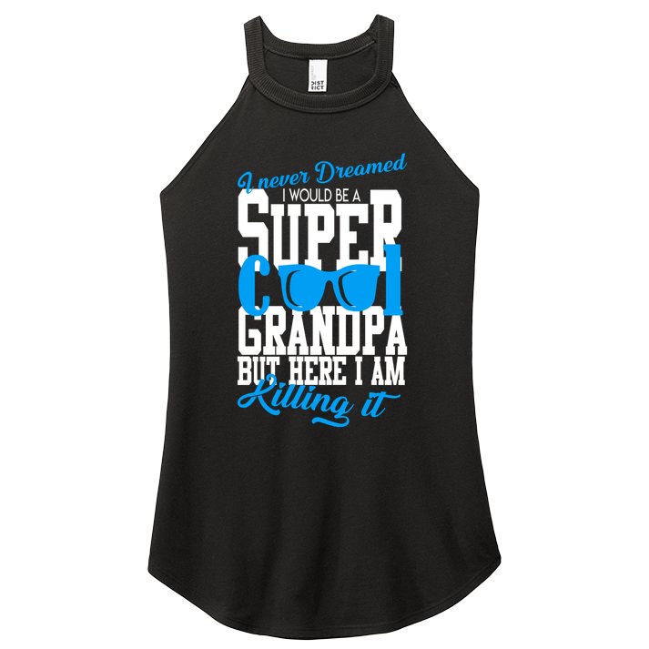 Super Cool Grandpa Women's Perfect Tri Rocker Tank