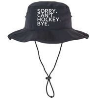 Sorry Cant Hockey Bye Funny Hockey Player Lover Long Sleeve Legacy Cool Fit Booney Bucket Hat