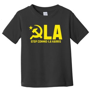 Stop Commiela Harris Kamala Communism Trump Supporter 2024 Toddler T-Shirt