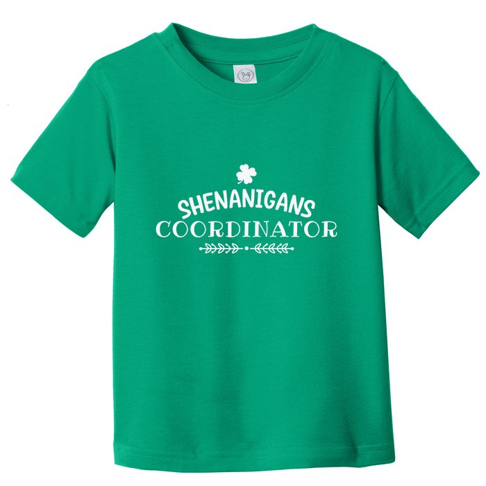 Shenanigans Coordinator Happy St Patricks Day Shamrock Toddler T-Shirt