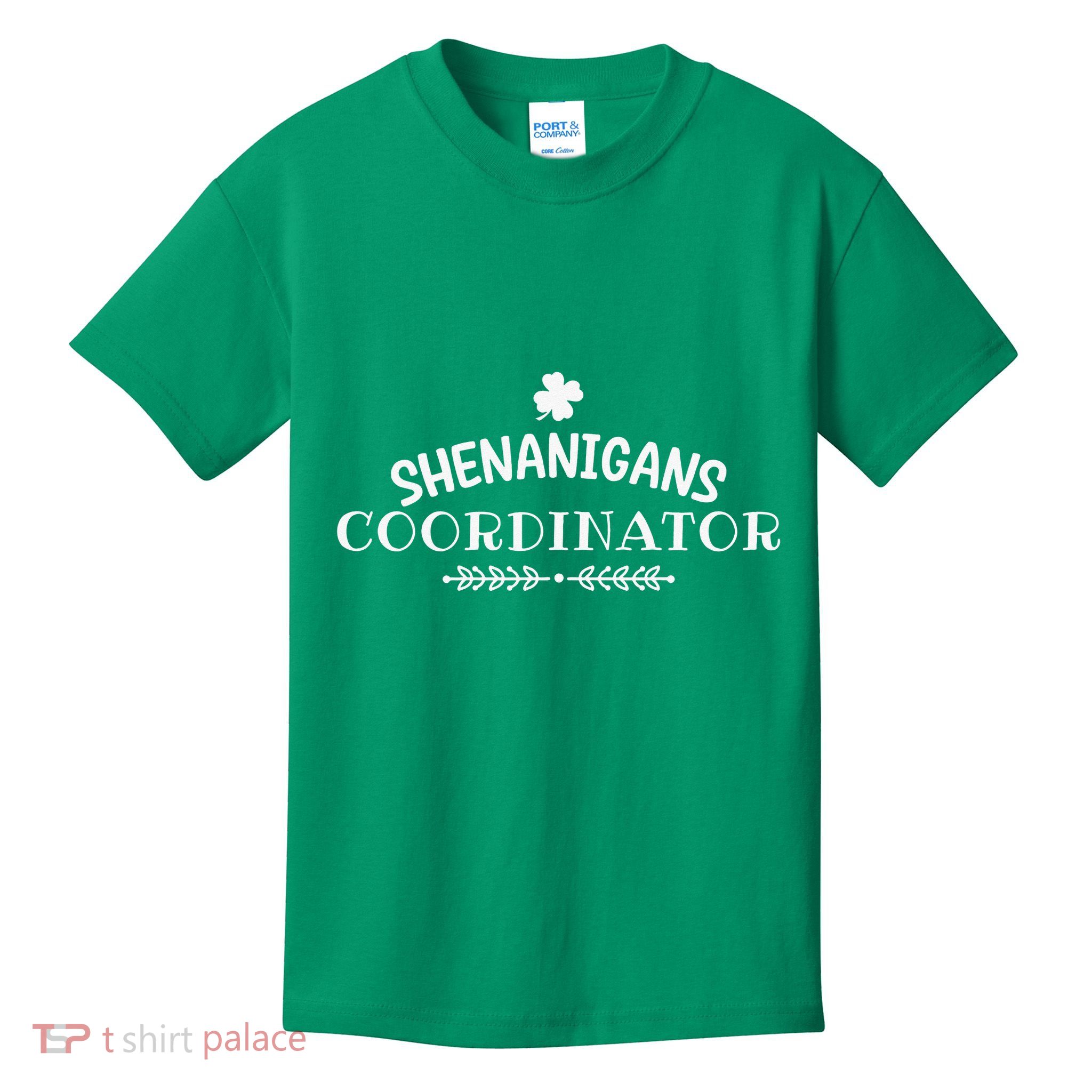 Shenanigans Coordinator Happy St Patricks Day Shamrock Kids T-Shirt