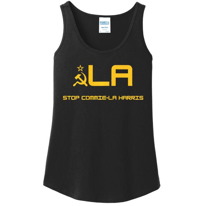 Stop Commiela Harris Stop Kamala Trump 2024 Ladies Essential Tank