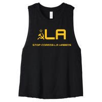 Stop Commiela Harris Stop Kamala Trump 2024 Women's Racerback Cropped Tank