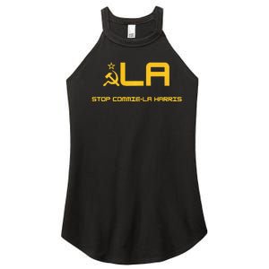 Stop Commiela Harris Stop Kamala Trump 2024 Women's Perfect Tri Rocker Tank