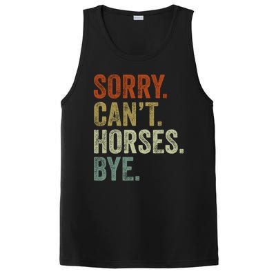 Sorry Cant Horses Bye Funny Horse PosiCharge Competitor Tank