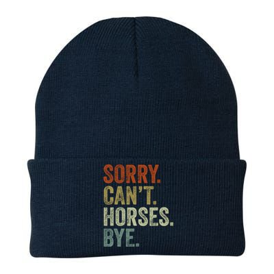 Sorry Cant Horses Bye Funny Horse Knit Cap Winter Beanie