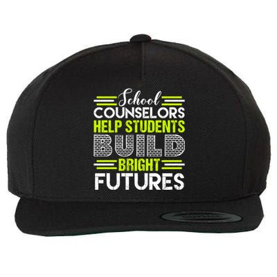 School Counselors Help Students Build Bright Futures Wool Snapback Cap