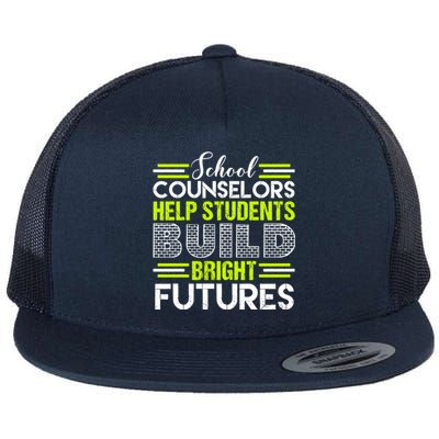 School Counselors Help Students Build Bright Futures Flat Bill Trucker Hat