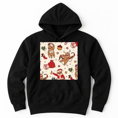 Sloth Christmas Holiday Hoodie