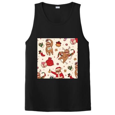Sloth Christmas Holiday PosiCharge Competitor Tank