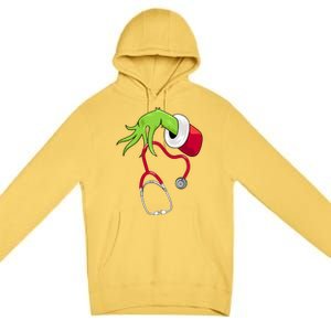 Stethoscope Christmas Holiday Premium Pullover Hoodie